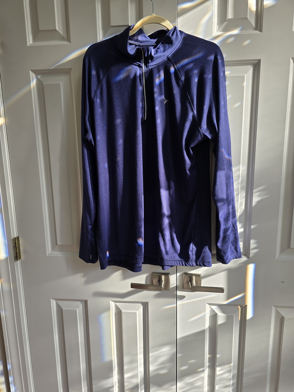Old Navy Women's Long-Sleeve Quarter-Zip Pullover - Navy Blue